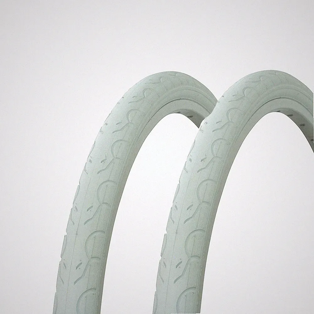 2 - Tires Wanda 26" x 1.50" White/White Sidewall G-5013 Heavy Duty Bicycle Tire